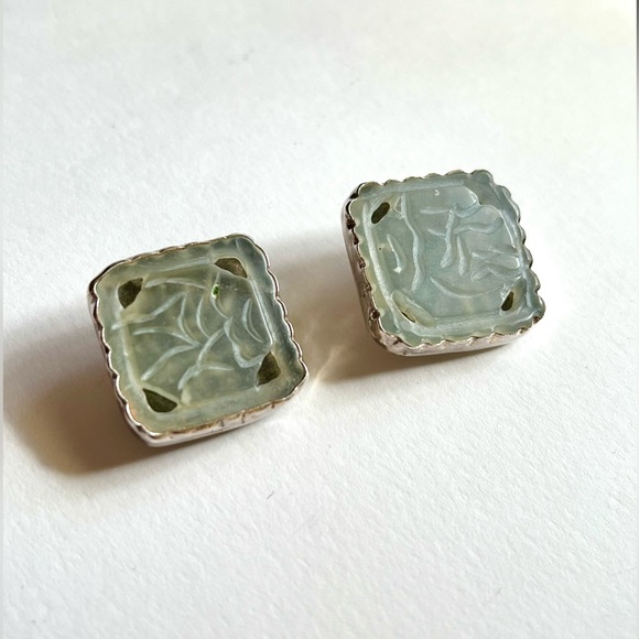 Rare VTG Joan Slifka Sterling Clip On Earrings - Picture 1 of 5